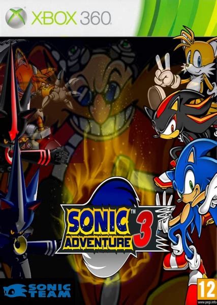 Sonic Adventure 3 Xbox 360 Box Art Cover by grimenigma