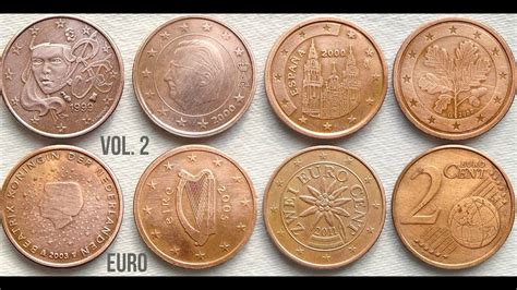 EURO CENT Coins Of Different European Countries Euro Coins Collection Vol YouTube