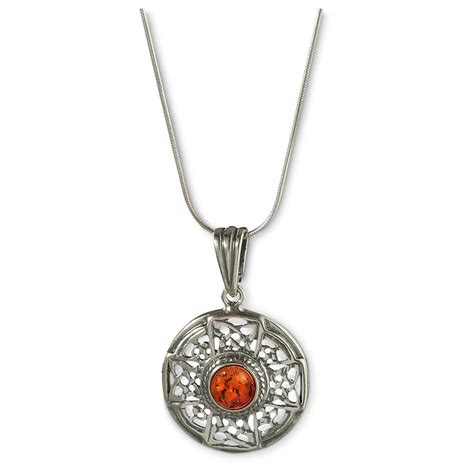 Celtic Amber Circle Necklace 421283 Jewelry At Sportsmans Guide