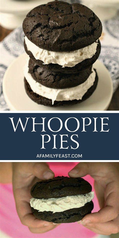 Custards require gentle, low heat and should only be cooked until the egg base is set. Whoopie Pies - A Family Feast® | Recipes with marshmallows, Homemade whoopie pie, Desserts