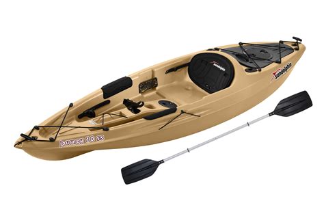 Sun Dolphin Journey 10 Ss Sit On Angler Kayak Olive Paddle Included