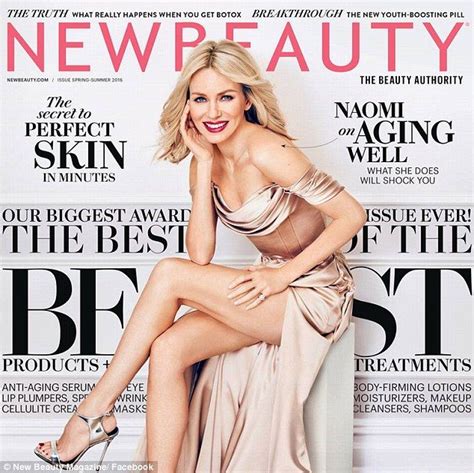 Naomi Watts Is Completely Line Free On Cover Of New Beauty Mag Beauty Magazine Naomi