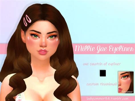 Millie Jae Eyeliner By Ladysimmer94 At Tsr Sims 4 Updates