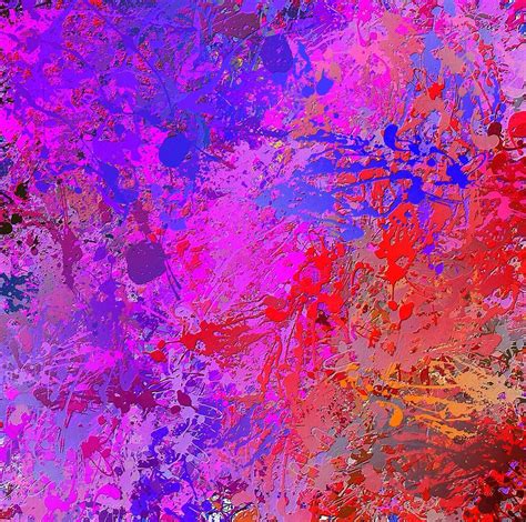 Paint Splatter Abstract Painting 77 Digital Art By Bob Smerecki Fine