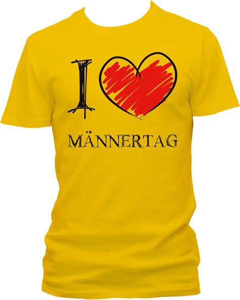 I Love Männertag Fun Herren T Shirt Amazonde Fashion