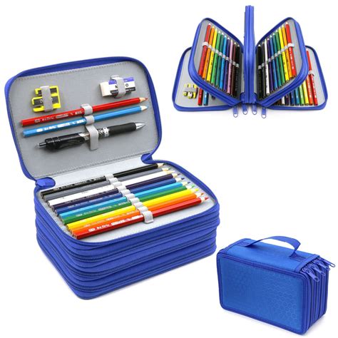 Eeekit High Capacity Pen Pencil Case Box Stationary Pen Pouch Bag
