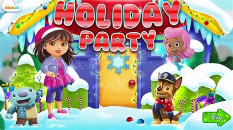 Nick Jr Holiday Party Online Free Flash Game Videos Gameplay Youtube