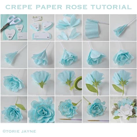 Crepe Paper Rose Tutorial Paper Origami Flowers Paper Roses Paper
