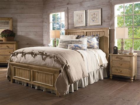 Look for furniture that features a finish and material you love. Kincaid Homecoming Solid Wood Panel Bedroom Set in Vintage ...
