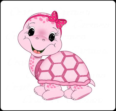 Turtle Clip Art Pink Turtle Cute Turtles Zoo Jungle Etsy