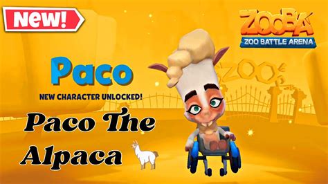 Paco The Alpaca 🦙 New Character Gameplay 🎯 Zooba Hindi Youtube