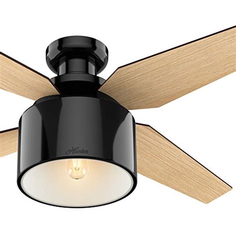 Works with hunter and casablanca fans, not including hunter original® fan Hunter 52 in. Contemporary Ceiling Fan in Gloss Black with ...