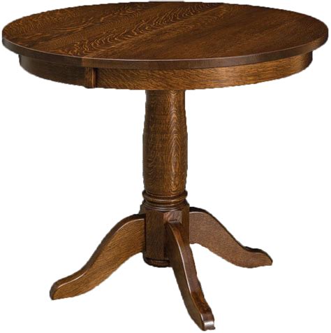 Addison Single Pedestal Table Amish Dining Table Custom Dining Table