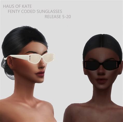 Retro Rectangular Sunglasses At Haus Of Kate Sims 4 Updates