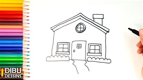 Comment Dessiner Une Maison Dessin De Maison Easy Drawings