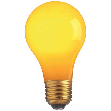 25w A19 Ceramic Yellow Light Bulb