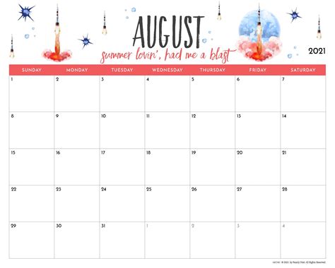 2021 And 2022 Whimsical Printable Calendars For Moms
