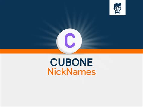 Cubone Nicknames 600 Cool And Catchy Names Brandboy