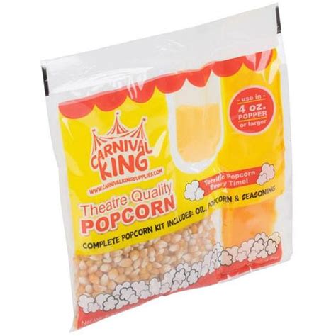 New Carnival King All In One Popcorn Kit For 8 Oz To 10 Oz Popper