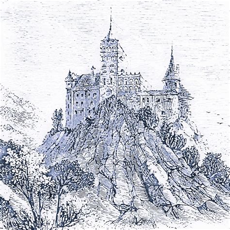 Ancient Medieval Castle 15 Drawing By Am Fineartprints