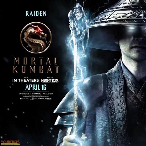 Mortal Kombat Production Made Raiden Staff Head Original Movie Prop