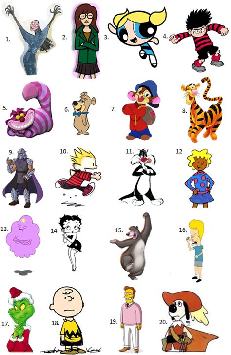 Cartoon Trivia Cartoon Characters Quiz Cartoons Quiz Cartoon