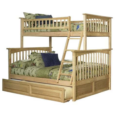 The columbia bunk bed is a great choice for those that are looking for premium quality at an affordable price. Atlantic Furniture Columbia Bunk Bed Twin Over Full w ...