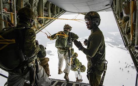 Paratrooper Airborne With The Armys Advanced Warfare Centre