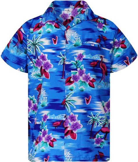 Original King Kameha Funky Hawaiihemd Herren Xs Xl Kurzarm Front Tasche Hawaii