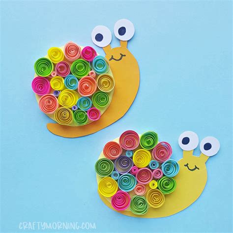 Quilled Paper Snail Craft Crafty Morning
