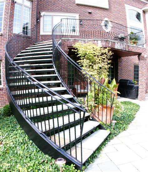 Outdoor Iron Staircase Designs Iron Rail Needed Staircase The Vines