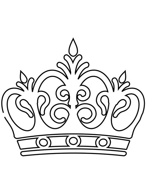 Printable Crown Coloring Pages