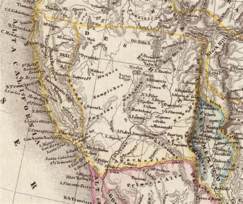Maps When Two States Laid Claim To Los Angeles German Map Map
