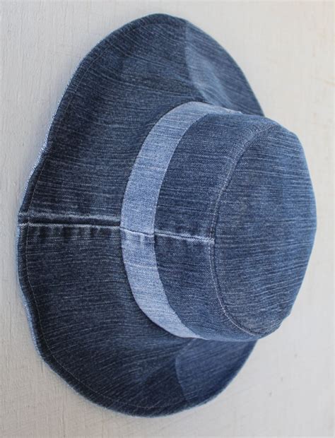 Denim Reversible Bucket Hat Two Hats In One Denim Crafts Recycled