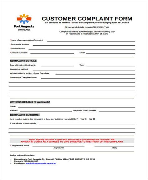 Free Complaint Forms In Pdf Ms Word Excel Free Nude Porn Photos