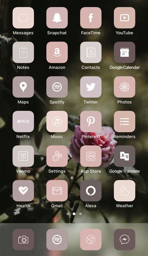 Aesthetic Ios Iphone Home Screen Layout Inspiration App Icon Pack