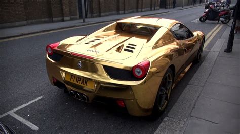 Gold Ferrari 458 Spider A Car You Wont Miss Youtube