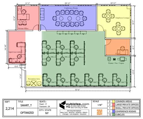 Office Floor Plan For An Office With Large Meeting Room Cubiclelayout