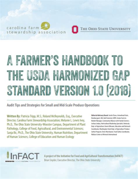 Usda Harmonized Gap Handbook And Recordkeeping Templates Carolina