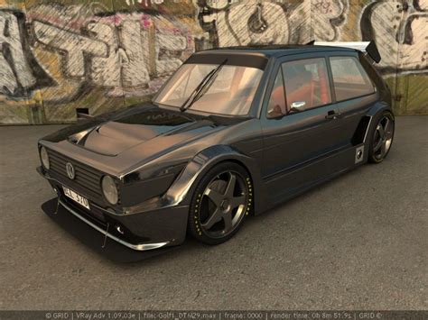 Cgtalk Vehicle Vw Golf Mk1 New Raceversion