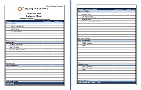 Annual Financial Report Free Word S Templates