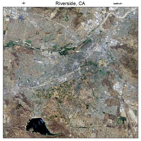 Aerial Photography Map Of Riverside Ca California