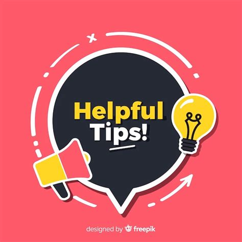 Flat Helpful Tips Concept Free Vector