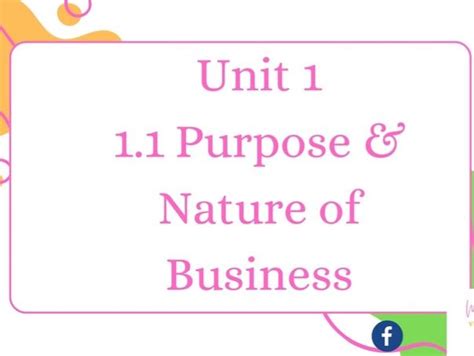 Aqa 11 Purpose And Nature Of Business Revision Teaching Resources