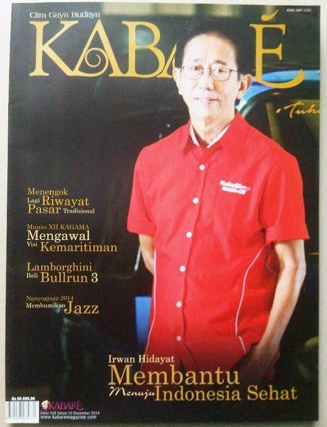 Jual Majalah Budaya Kabare Desember 2014 Cover Irwan Hidayat Jamu