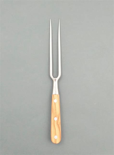 Due Buoi Bbq Fork With 712 Tines Long Solid Olive Wood Long Handle