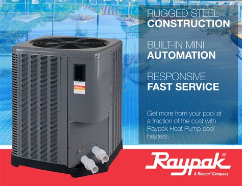 Raypak Digital Heat Pump 8450 140k Btu Titanium Heat Exchanger
