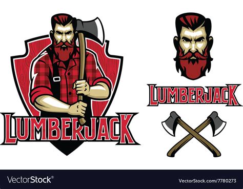 Hipster Look Lumberjack Royalty Free Vector Image