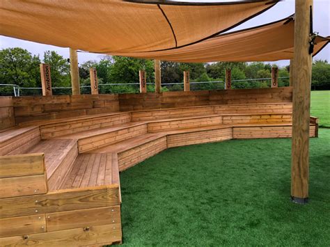 Bespoke Outdoor Classroom Amphitheatre Which Has A Seating Area For 60