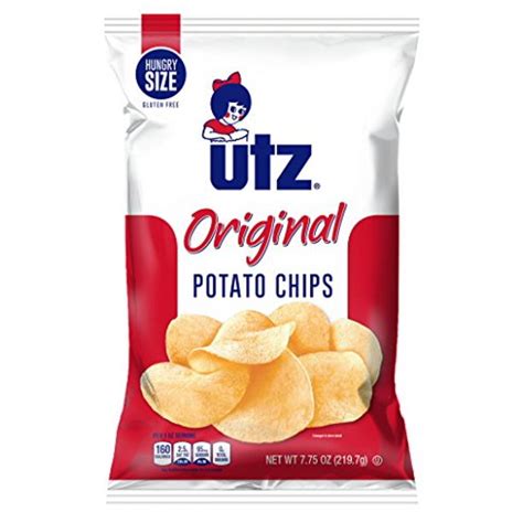 Utz Quality Foods Original Potato Chips 775 Ounce Hungry Size Bag